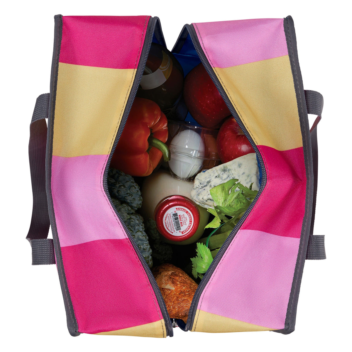freezable-grocery-tote-p9 Freezable-Grocery-Tote-PinkStripes-Top-Down-Food-Combo-Filled_LORES.jpg