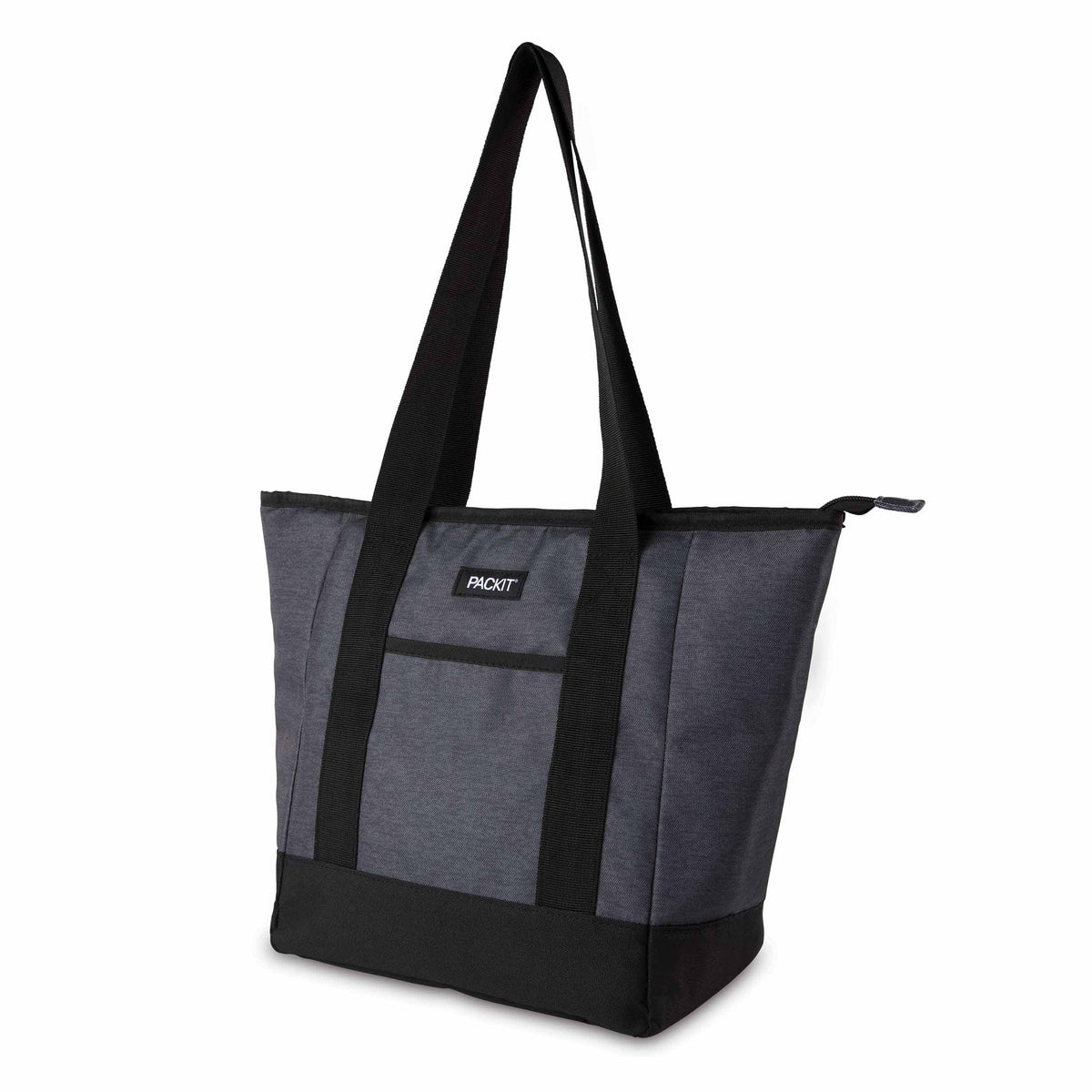 freezable-12-can-tote-cooler-f2 freezable-12-can-tote-cooler-city-charcoal-left-angled.jpg