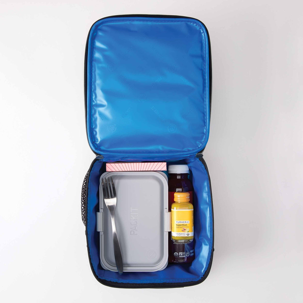 freezable-upright-lunch-box-u0 freezable-upright-lunch-box-black-gray-top-view-with-food.jpg